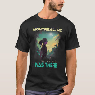 Camiseta Menina Estética do Eclipse Solar Total Montreal Qu