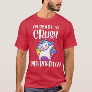 Camiseta Menina Estou pronta para esmagar o jardim de infân