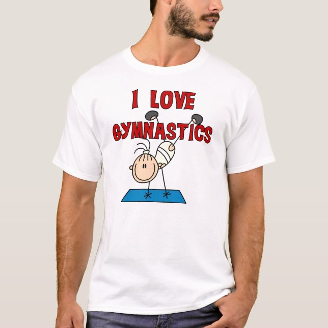 Camiseta Menina Eu Amo Ginástica (Frente)