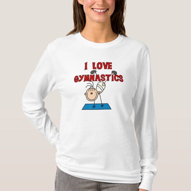 Camiseta Menina Eu Amo Ginástica (Frente)
