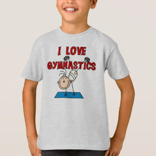 Camiseta Menina Eu Amo Ginástica