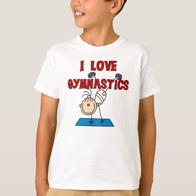 Camiseta Menina Eu Amo Ginástica (Frente)
