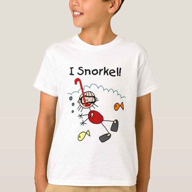 Camiseta Menina eu Snorkel t-shirt e presentes (Frente)