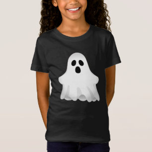 Camiseta Menina Fantasma Adorável de Halloween