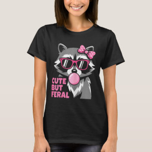 Camiseta Menina Feral Verão Panda Lixo Praia Fofa Mas Feral