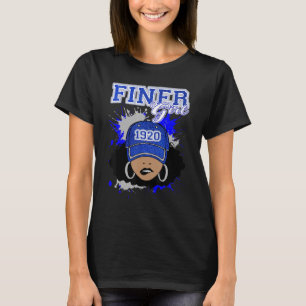 Camiseta Menina Finer 1920 Zeta Beta Line Irmãs Mulher Meni