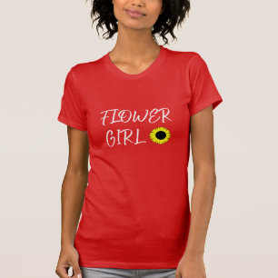 Camiseta Menina flor girassol 