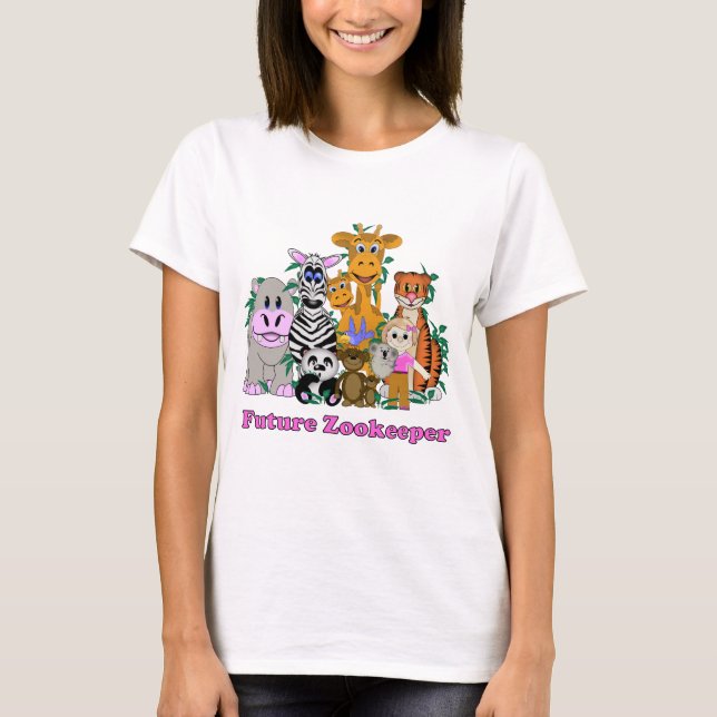 Camiseta Menina Futuro Zookeeper (Frente)