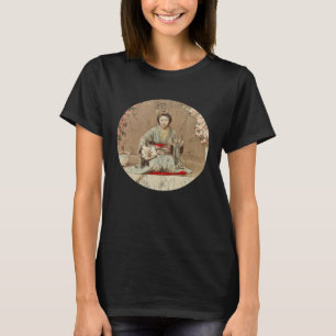 Camiseta Menina Geisha Vintage Japonês Olhar Retrô Envelhec