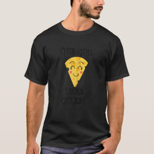 Camiseta Menina Gosta de Queijo Comer Alimento Orgânico Que