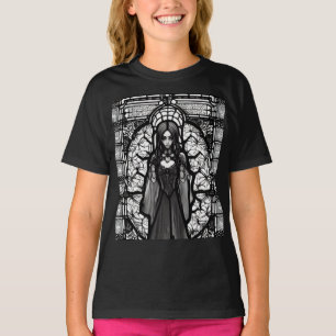 Camiseta Menina Gótico de Arte Escura