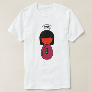 Camiseta Menina Hmph de Kokeshi!