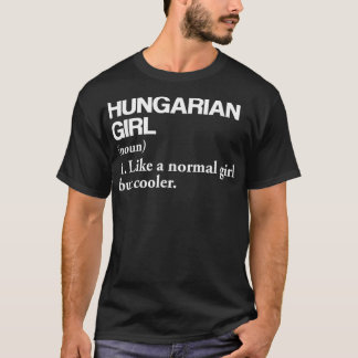 Camiseta Menina Húngara Definição Hungria Bandeira País De 
