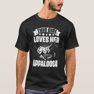 Camiseta Menina Incrível Ama Seu Cavalo Appaloosa Por Ponto
