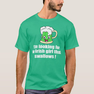 Camiseta Menina irlandesa que engole