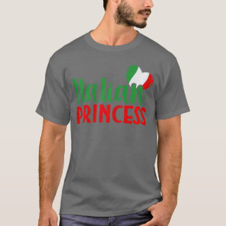 Camiseta Menina Itália Bonita Itália País de Origem Príncip