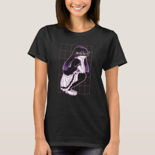 Camiseta Menina japonesa asiática fofa e adorável