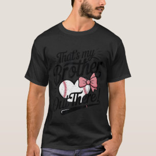 Camiseta Menina jovem de beisebol irmã toddler que irmão