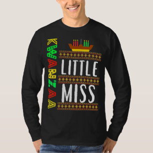Camiseta Menina Kwanzaa Princesa Negra Melanin Cu