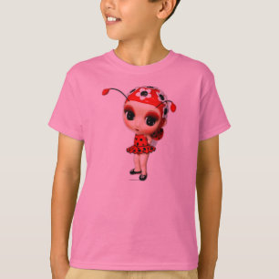 Camiseta Menina Ladybug Kids