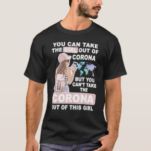 Camiseta Menina legal da cidade de Corona - Garota Orona Or