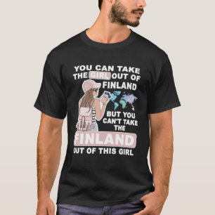 Camiseta Menina legal da Finlândia Orgulhosa