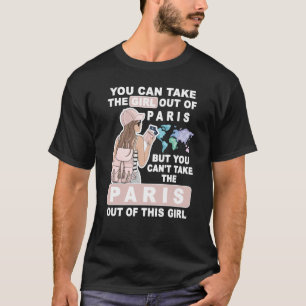 Camiseta Menina legal de Paris Orgulhosa