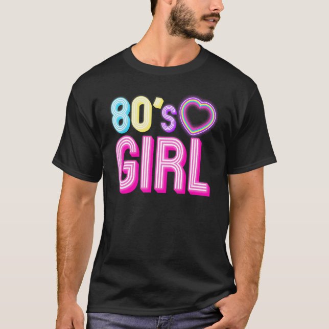 Camiseta Menina legal dos anos 80 para mulheres Retro de An (Frente)