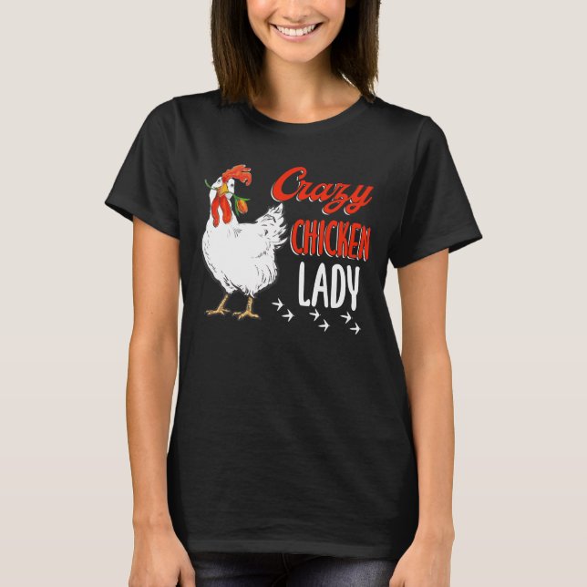 Camiseta Menina Louca de Frango Mulheres Agricultoras (Frente)