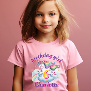 Camiseta Menina mágica fantasia de unicórnio saltitante ani