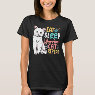 Camiseta Menina Mamãe Comeu Repetição de Gato no Sono