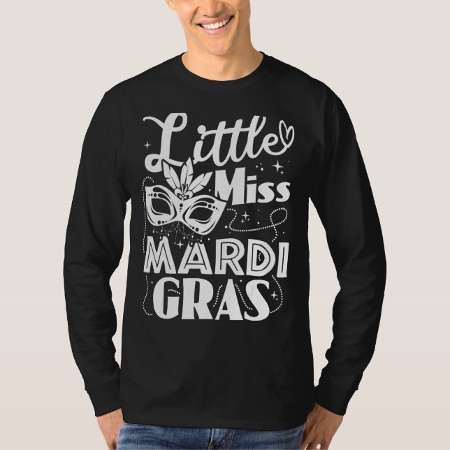 Camiseta Menina Mardi Gras Funny (Frente)