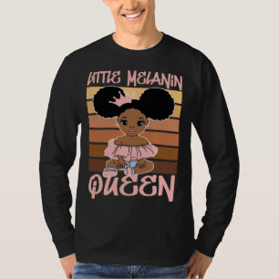 Camiseta Menina Melanina História Negra Magia Afro Bebê