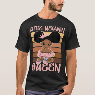 Camiseta Menina Melanina História Negra Magia Afro Toddl