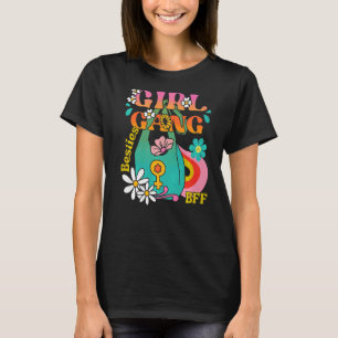 Camiseta Menina Melhor Amiga Boho Hippie Groovy 70 Bf