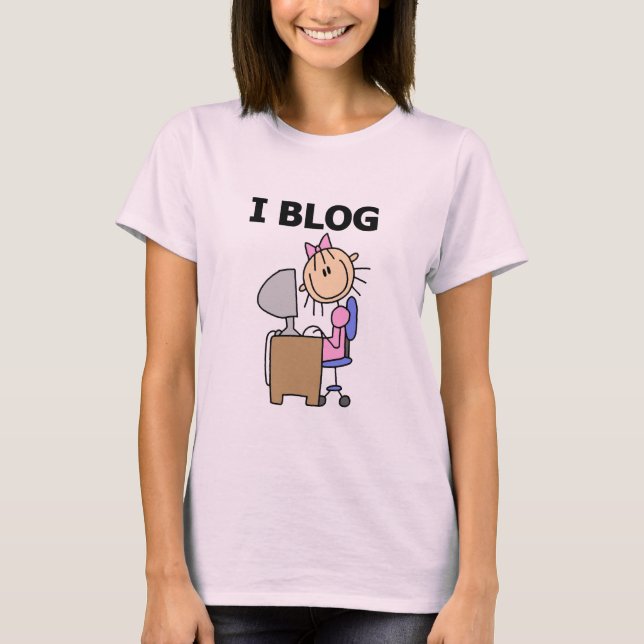 Camiseta Menina mim t-shirt e presentes do blogue (Frente)