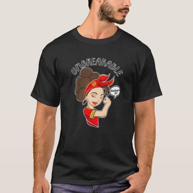 Camiseta Menina montenegrina I Heritage Montenegro (Frente)