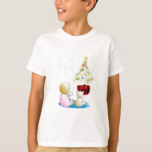 Camiseta Menina na véspera de Natal