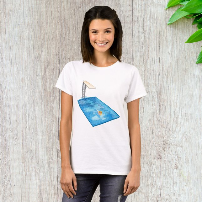 Camiseta Menina Nadando (Criador carregado)