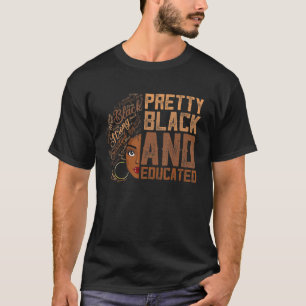 Camiseta Menina Negra bonito Afro Mulheres Negra e Hist Edu