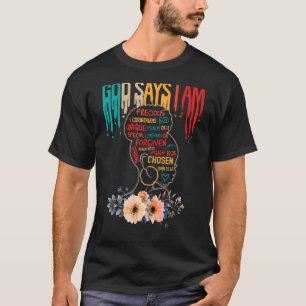 Camiseta Menina Negra Diz Que Sou A Mãe Da História Da Mela