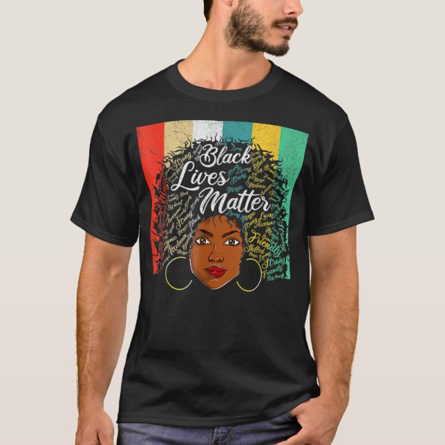 Camiseta Menina Negra Diz Que Sou A Mãe Da História Da Mela (Frente)
