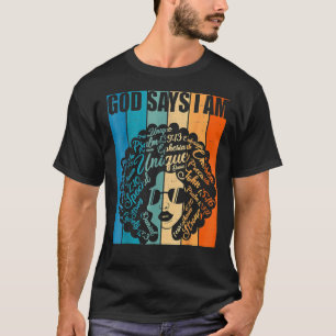Camiseta Menina Negra Diz Que Sou A Mãe Da História Da Mela