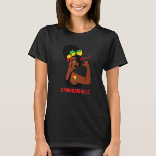 Camiseta Menina Negra Inseparável História Negra Mês Orgulh