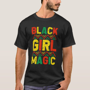 Camiseta Menina Negra Mágica Melanina Orgulho Negro Histó