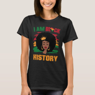 Camiseta Menina Negra Melanina Americana Africana Eu Sou Ne
