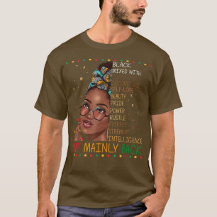 Camiseta Menina Negra Melanina Menina Negra História Mês