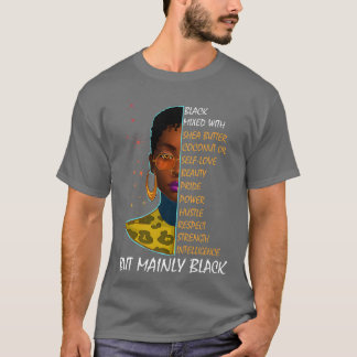 Camiseta Menina Negra Melanina Menina Negra História Mês