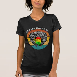 Camiseta Menina Negra Melanina Menina Negra História Mês