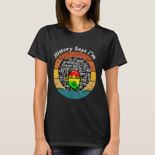 Camiseta Menina Negra Melanina Menina Negra História Mês